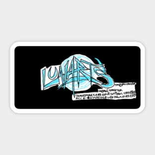 Lunarts Copyright and Trademark Paul Streeter All Rights Reserved Paul Streeter logo Sticker